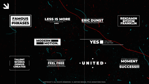 Text Titles | AE Titles template preview