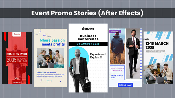 Event Promo Stories - Corporate Business Openers template preview