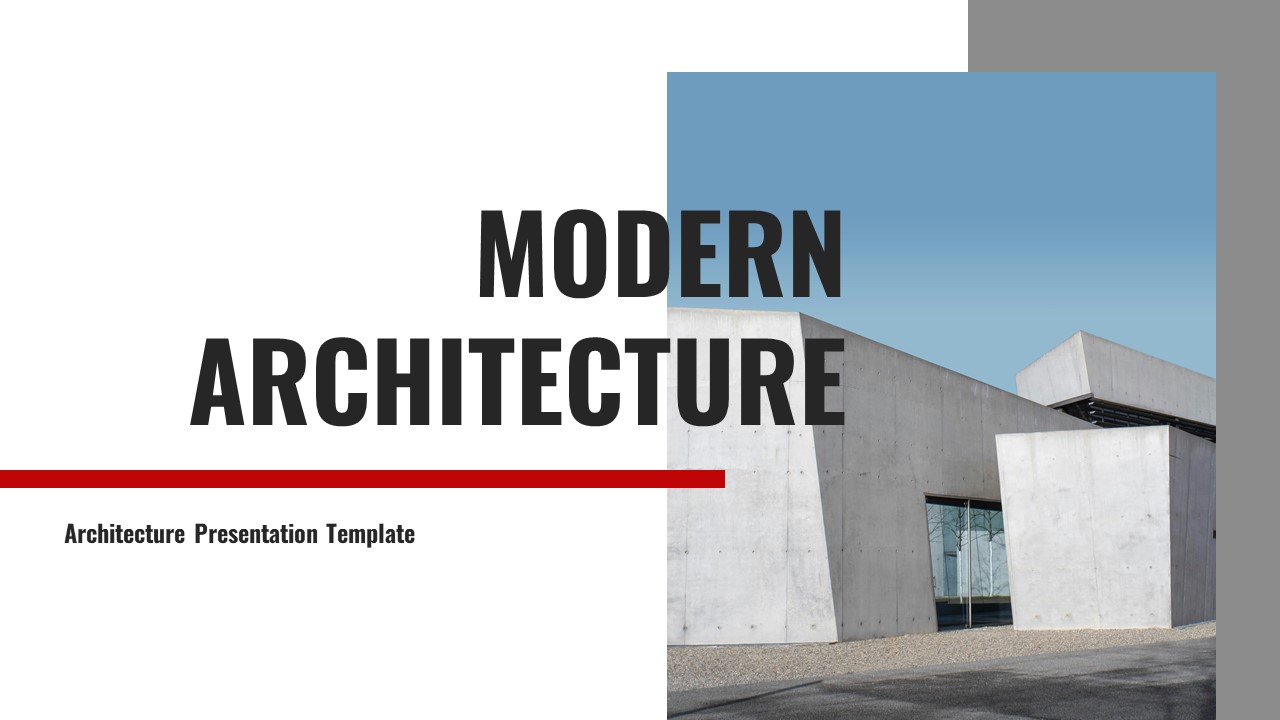 Modern Architecture Google Slides Presentation, Presentation Templates