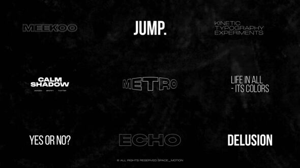 RGB Echo Titles _AE Titles template preview