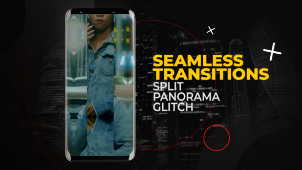 Vertical Seamless Transitions | After Effects Elements template preview