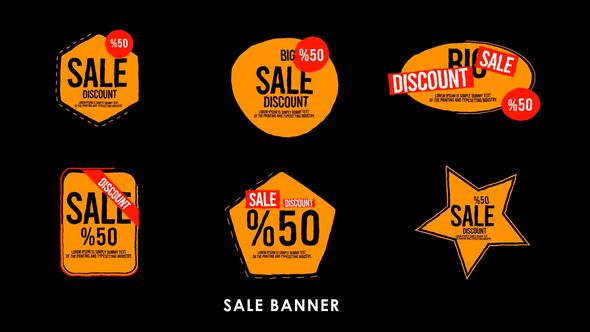 Sale Banner Pack Elements template preview