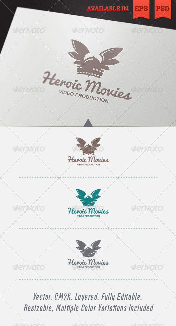 Heroic Movies Logo Template - Objects Logo Templates