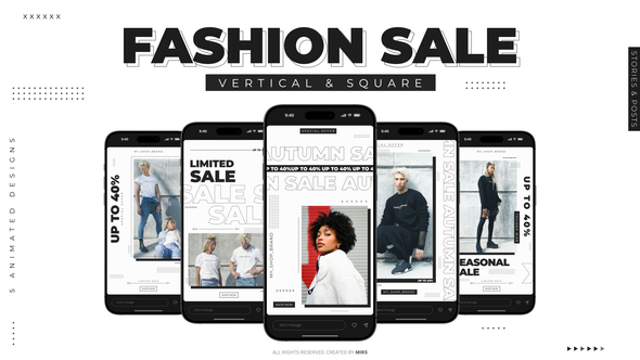 Stories & Posts: Fashion Sale Elements template preview