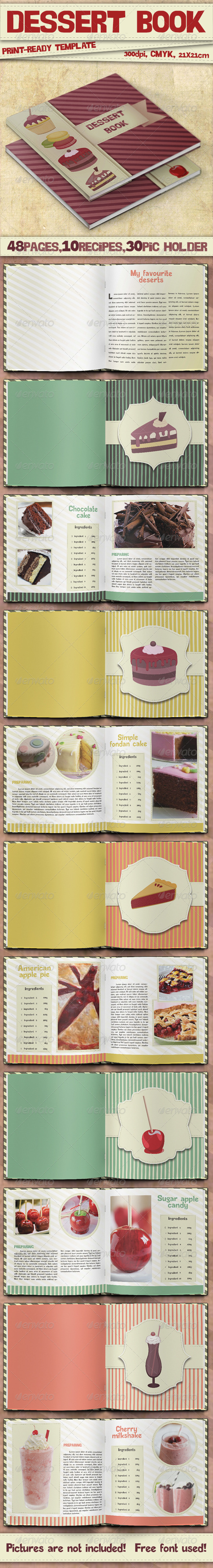 Dessert Book Template - Catalogs Brochures