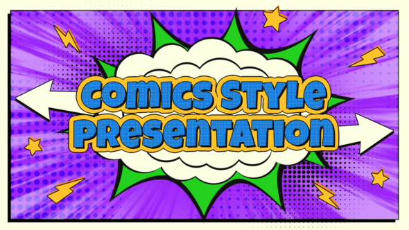 Comics Intro Presentation Openers template preview
