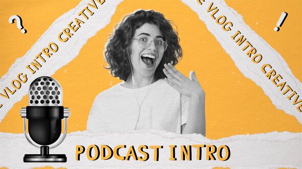 Paper Style Podcast | Youtube Intro | 4K Openers template preview