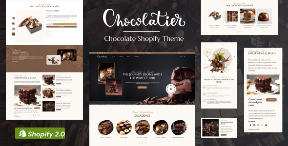 Chocolatier | chocolate Shop Shopify Theme