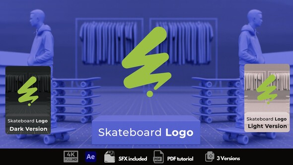 Skateboard Logo Logo Stings template preview