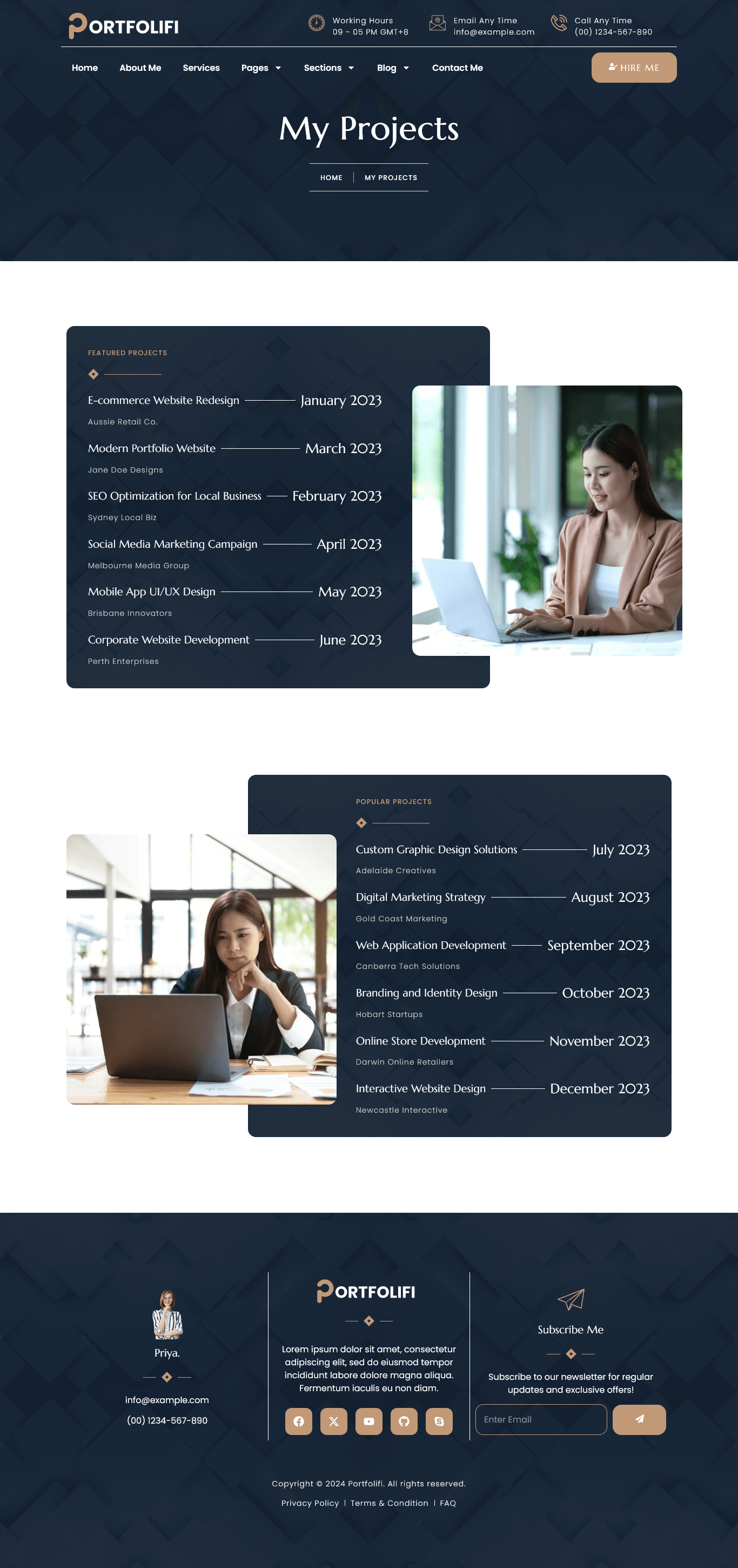 Portfolifi - Personal Portfolio & Resume Elementor Pro Template Kit by ...