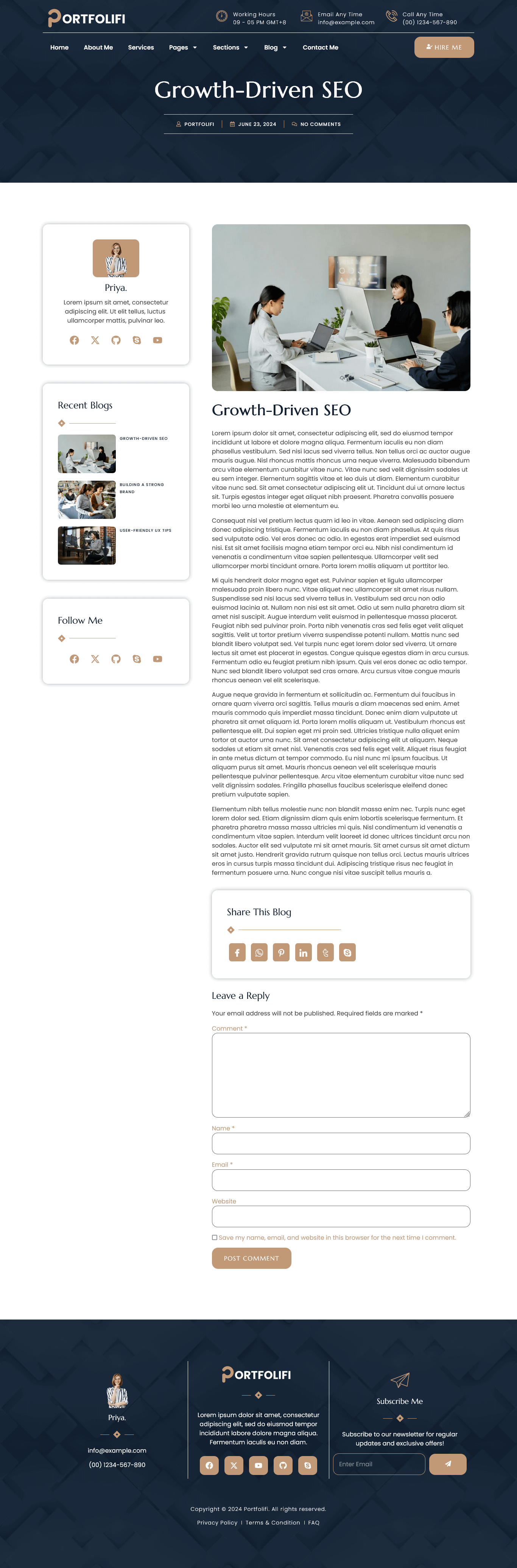 Portfolifi - Personal Portfolio & Resume Elementor Pro Template Kit by ...