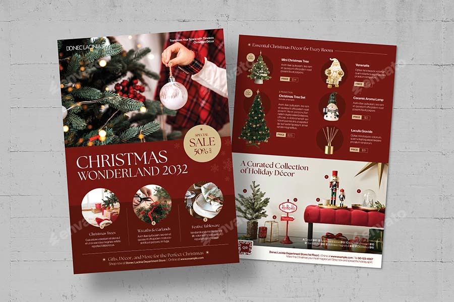 Christmas Catalog Flyer Template, Print Templates GraphicRiver