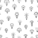 Light Bulbs Seamless Pattern, Vectors | GraphicRiver