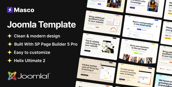 Masco – Joomla 5 Saas Software Startup Template