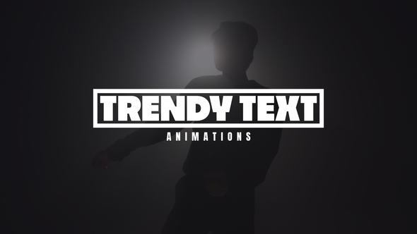 Trendy Text Animations Titles template preview