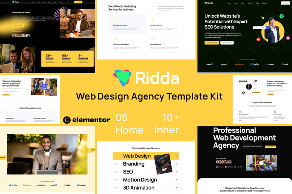 Ridda - Web Design Agency Template Kit