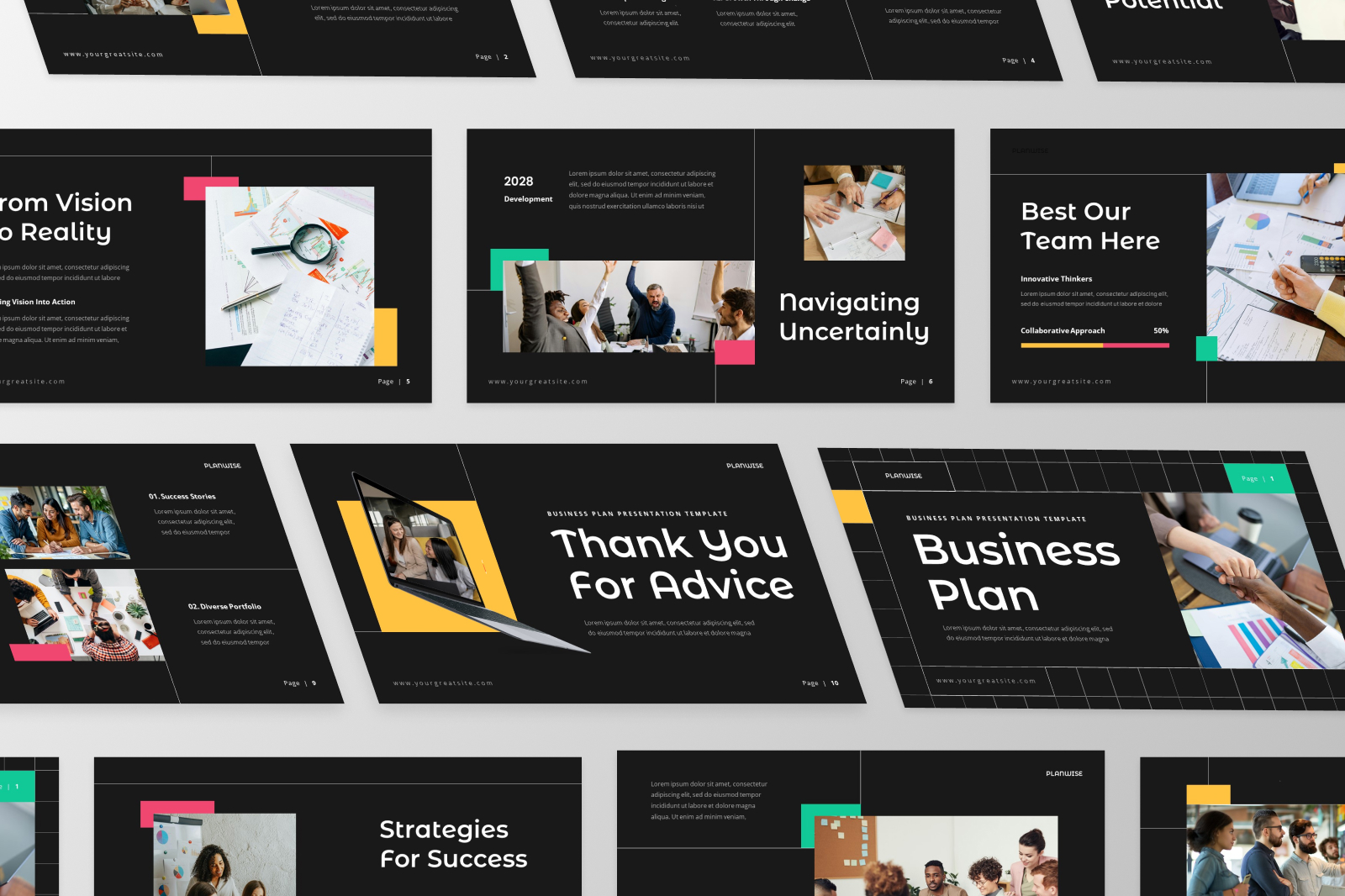 Planwise - Business Plan PowerPoint Template, Presentation Templates