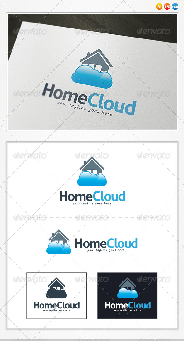Home Cloud Logo - Buildings Logo Templates