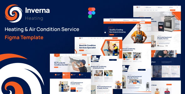 Inverna - Heating & Air Condition Service Figma Template