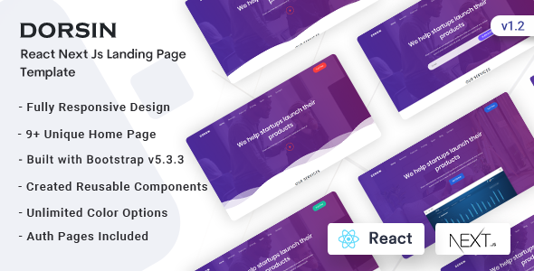 Dorsin - React Next Js Landing Page Template