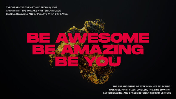 Animated Typography | MOGRT Premiere Pro template preview