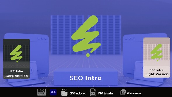 SEO Intro Logo Stings template preview
