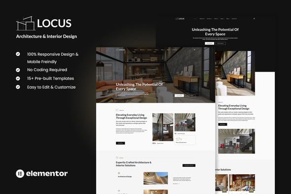 Locus - Architecture & Interior Design Elementor Template Kit