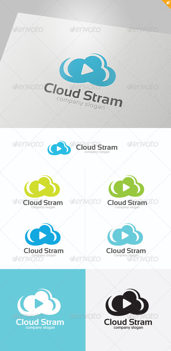 Cloud Steam Logo - 3d Abstract