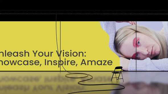 Big Curved Displays Mockup Video Displays template preview