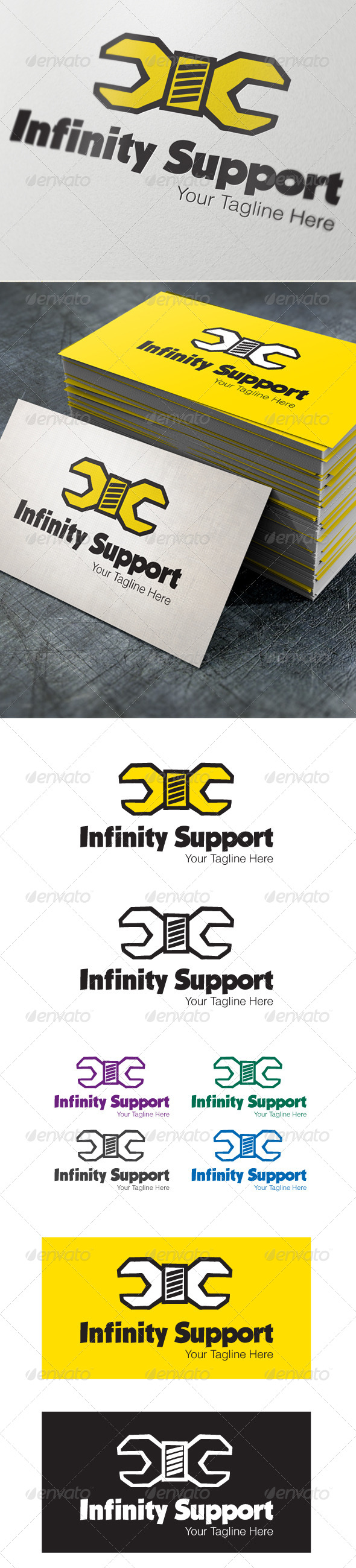 INFINITY SUPPORT - Objects Logo Templates