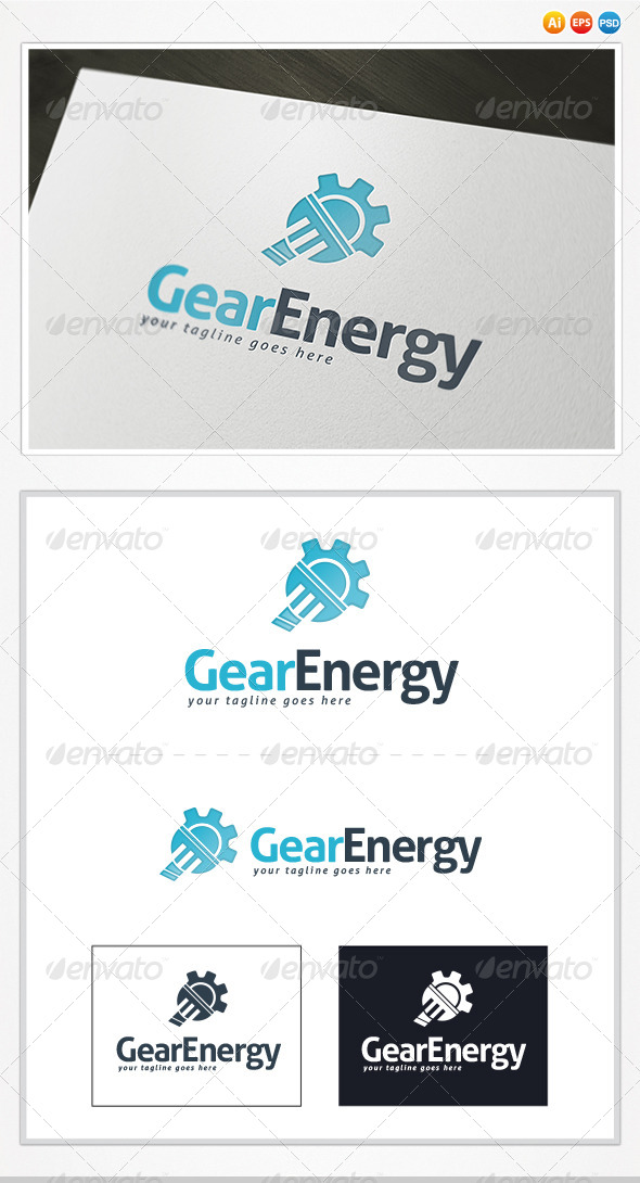 Gear Energy Logo - Symbols Logo Templates