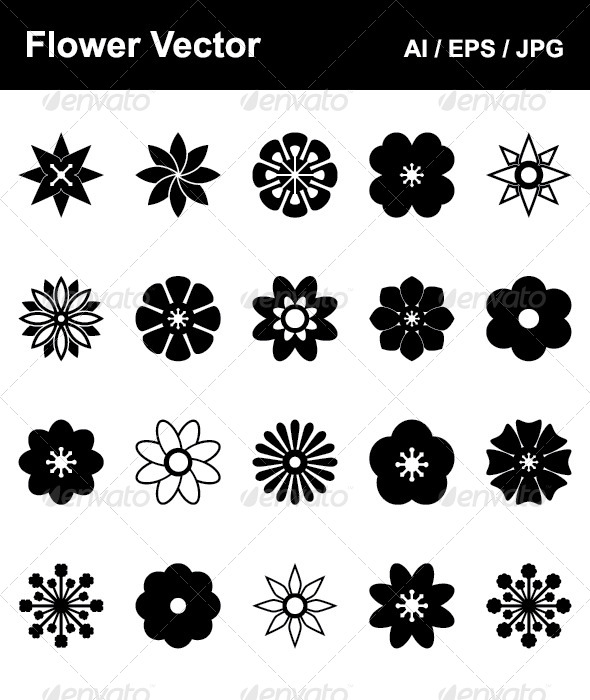 Flower Vector by Tzubasa | GraphicRiver