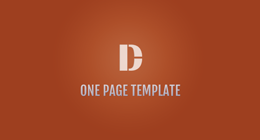 One Page Template