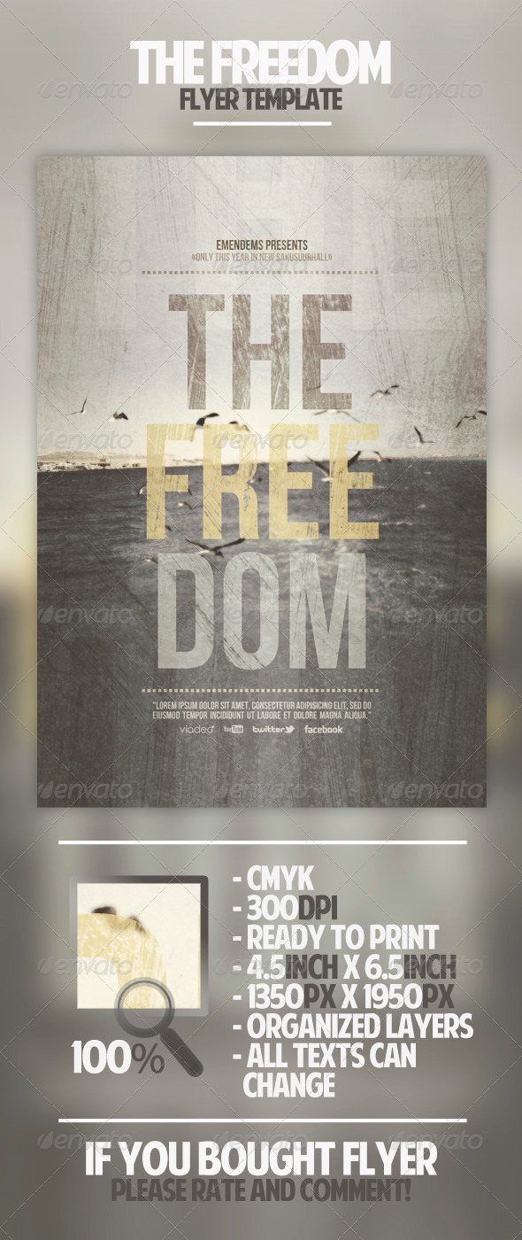 The Freedom Flyer Template - Miscellaneous Events