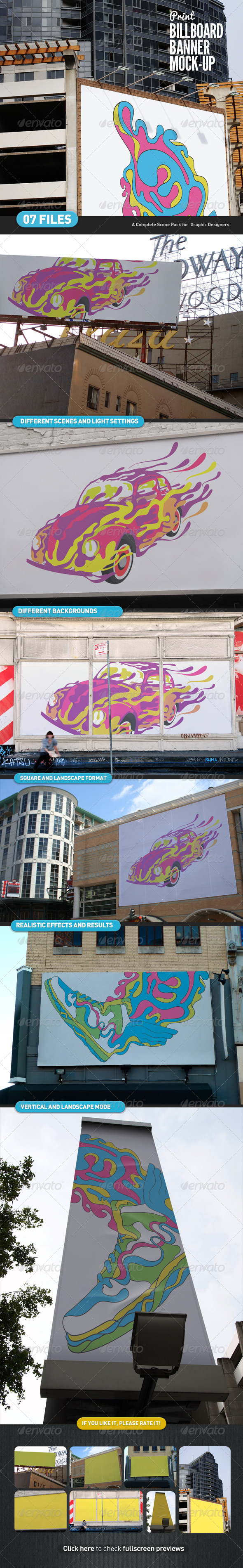Billboard | Banner Mock-Up - Miscellaneous Print