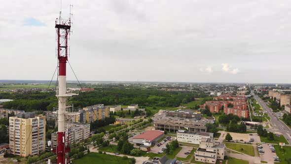 Soviet Type Old Tv Tower In Lithuania alt