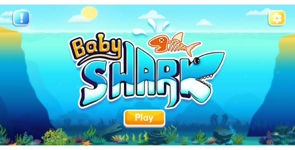 Baby Shark: A High-Speed Ocean Survival Game with Dynamic Enemy Behavior!