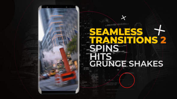 Vertical Seamless Transitions Vol.2 | After Effects Elements template preview