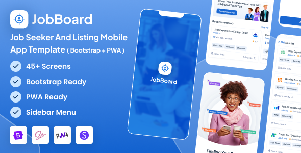 JobBoard - Job Board Job Seeker and Listing Mobile App Template ...