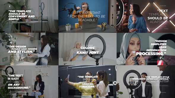 Titles Shadow | MOGRT (PP) Premiere Pro template preview