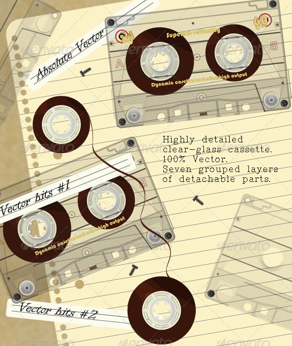 Realistic Transparent Cassette Kit - Media Technology