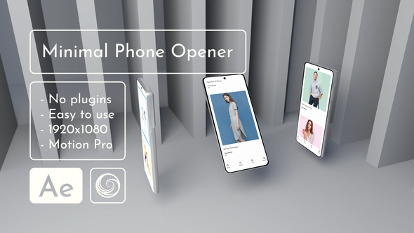Minimal Phone Opener Product Promo template preview
