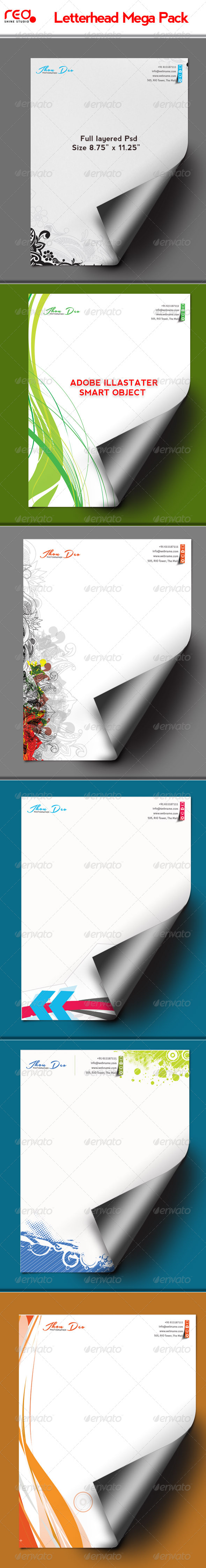 Letterhead Set - Stationery Print Templates