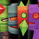 Low Poly Space Invader Set