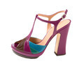 Several colors leather peep toe high heels - PhotoDune Item for Sale