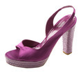 Purple satin peep toe - PhotoDune Item for Sale