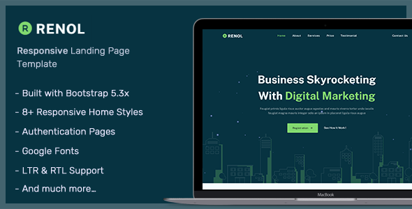Ronel - Landing Page Templates