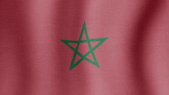 The National Flag of Morocco