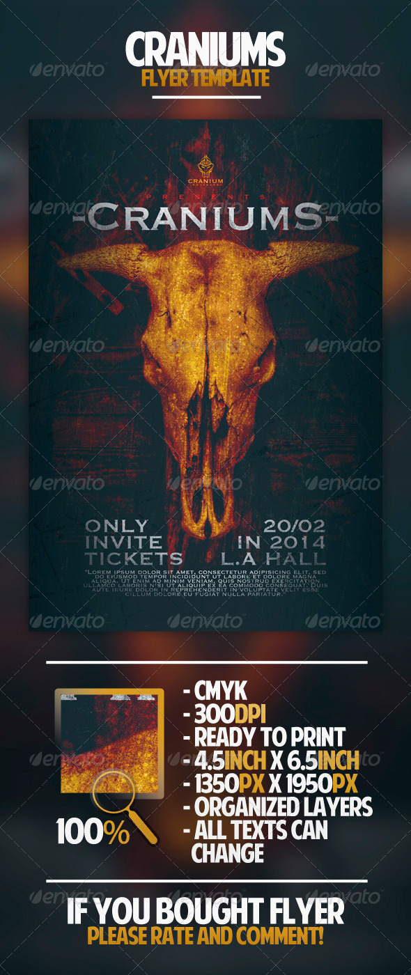 Craniums Flyer Template - Concerts Events