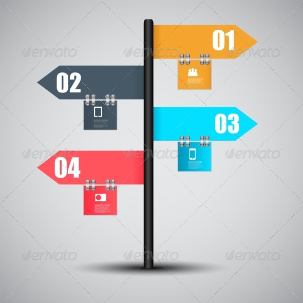 Infographic Template Business Vector Illustration - Web Technology